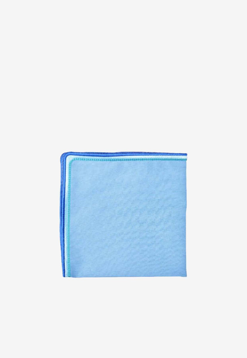 Stitch Embroidered Napkin Set - Set of 2 Blue  ALM0010NB