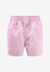 Striped Elasticated Shorts