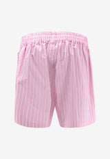 Striped Elasticated Shorts