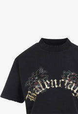 تي شيرت قصير الأكمام بشعار الماركة