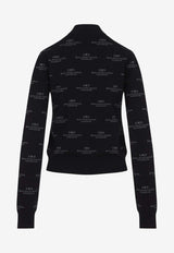 كارديغان بسحّاب وشعار الماركة بالكامل