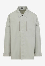 قميص عملي طويل الأكمام