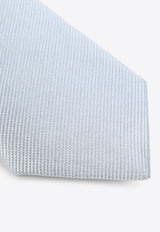Jacquard Stripe Silk Tie