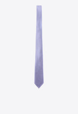 Jacquard Stripe Silk Tie