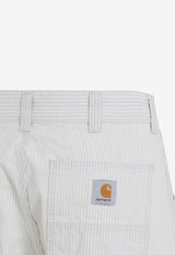 Mercer Single-Knee Striped Pants