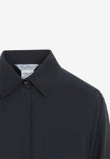Siamese Washed Silk Long-Sleeved Shirt