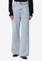 Washed Straight-Leg Jeans