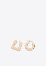 Rond Carre Asymmetric Hoop Earrings