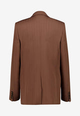 Double-Breasted Buttoned Blazer