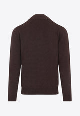 Cashmere Zip-Up Cardigan