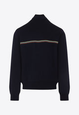 Wool Zip-Up Cardigan