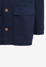 Corduroy Collar Padded Jacket