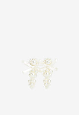 Bow Cluster Drop Earrings