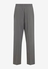 Drawstring Straight-Leg Pants