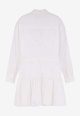 Girls Logo-Embroidered Shirt Dress