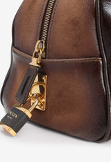 Vintage Leather Top Handle Bag