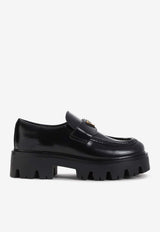 Calf Leather Flatform Loafers