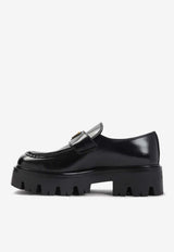 Calf Leather Flatform Loafers