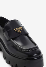 Calf Leather Flatform Loafers