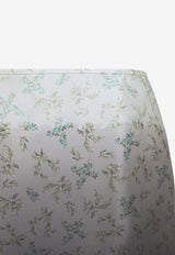 Gradient-Effect Silk Midi Skirt