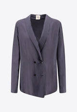 ALYSI Double-Breasted Buttoned Blazer Gray 116830P6219ASF_Grey_54417822
