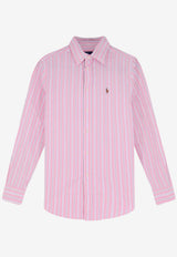Logo-Embroidered Buttoned Shirt