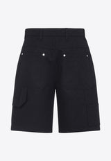 Logo-Jacquard Bermuda Shorts