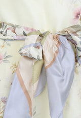 Rebellion Floral Print Fitted Playsuit