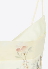 Rebellion Floral Print Fitted Playsuit