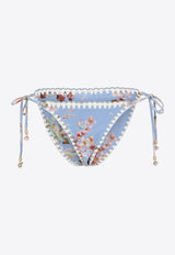Awaken Crochet-Trimmed Tie Bikini Bottom