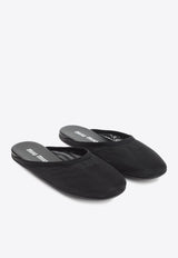 Slippers with Embroidered-Logo