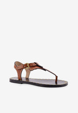 Buckled Leather Sandals