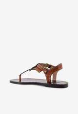 Buckled Leather Sandals