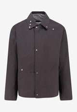 Logo-Embroidered Zip-Up Jacket