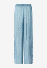 Printed Wide-Leg Pants
