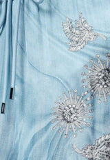 Printed Wide-Leg Pants