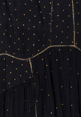 Polka-Dot Maxi Dress