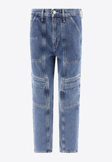 Agolde Cooper Faded Cargo Jeans Blue A9120-1141RGTIO_53957