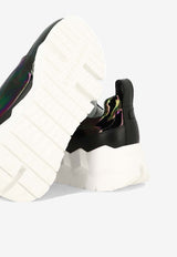 Pierre Hardy Street Life Low-Top Sneakers Blue RS01ZCALFPETROL-BLACK_59515