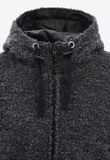 Junya Watanabe Textured Drawstring Zip-Up Hoodie
Gray WL-T022-W231 GRAY_60342