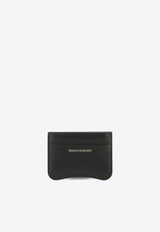 Alexander McQueen The Seal Leather Cardholder 7792241X30T1000_61116 Black