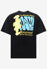 Brain Dead The Now Movement Printed T-shirt Black F23T00003564BLK_61249