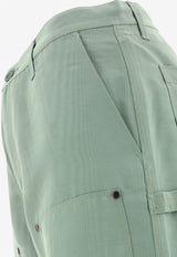 Brain Dead Double-Knee Straight Pants Green W23B19003435SF_61288