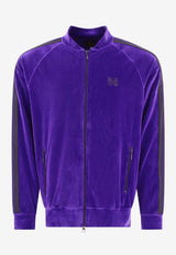 Needles Velvet Zip-Up Jacket Purple NS251C-PURPLE_62437