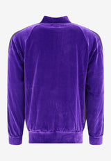 Needles Velvet Zip-Up Jacket Purple NS251C-PURPLE_62437