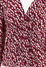Isabel Marant Etoile Eddy Printed Blouse Pink 24PHT0221FAB1J02E40RY_62472