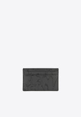 Alexander McQueen Graffiti Leather Wallet 7362301AAQ41000_63614 Black