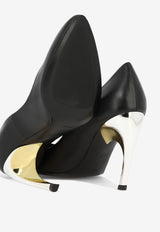 Alexander McQueen Armadillo 95 Leather Pumps Black 780683WIEX21399_64528