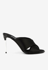 Dolce & Gabbana Keira 85 Satin Mules Black CR1738AV7998B956_66929