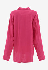 Balenciaga Logo Jacquard Buttoned Shirt Fuchsia 681631TMO685510_68920